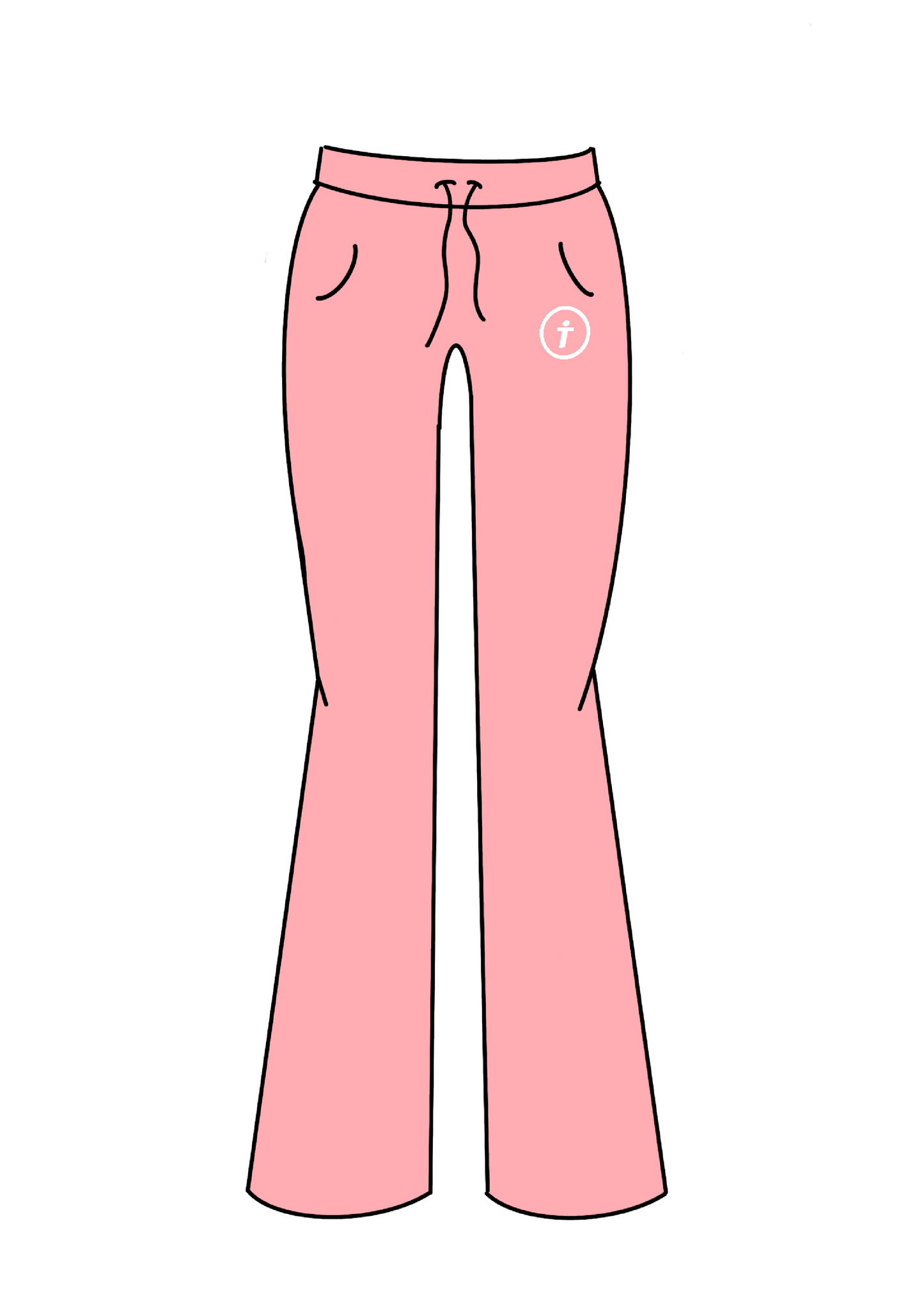 Towel Terry Pants - "pale pink"