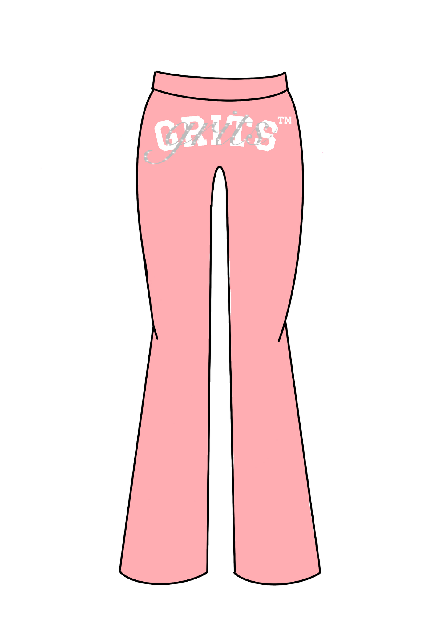 Towel Terry Pants - "pale pink"