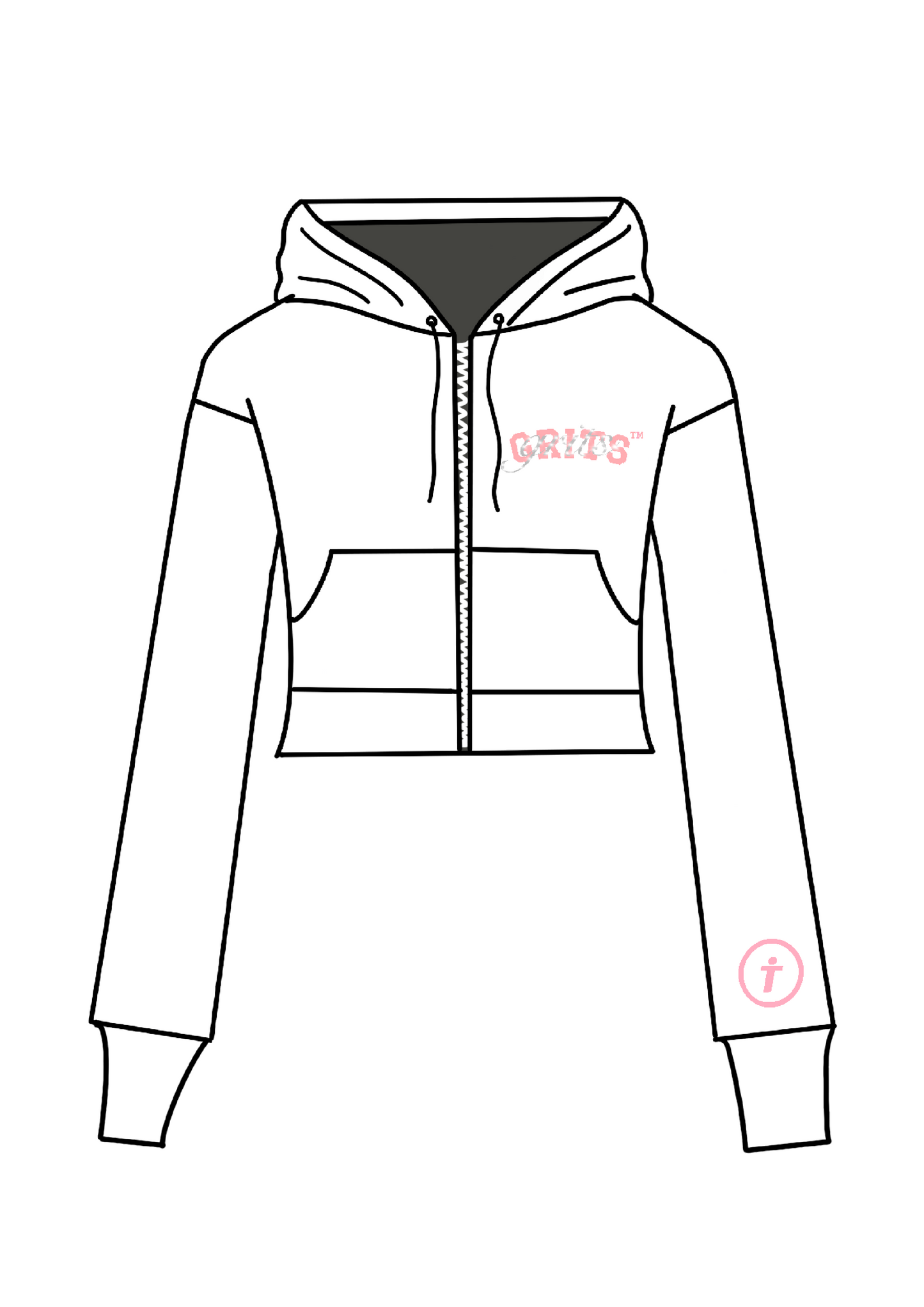 Long Sleeve Zip - Up - "salt"