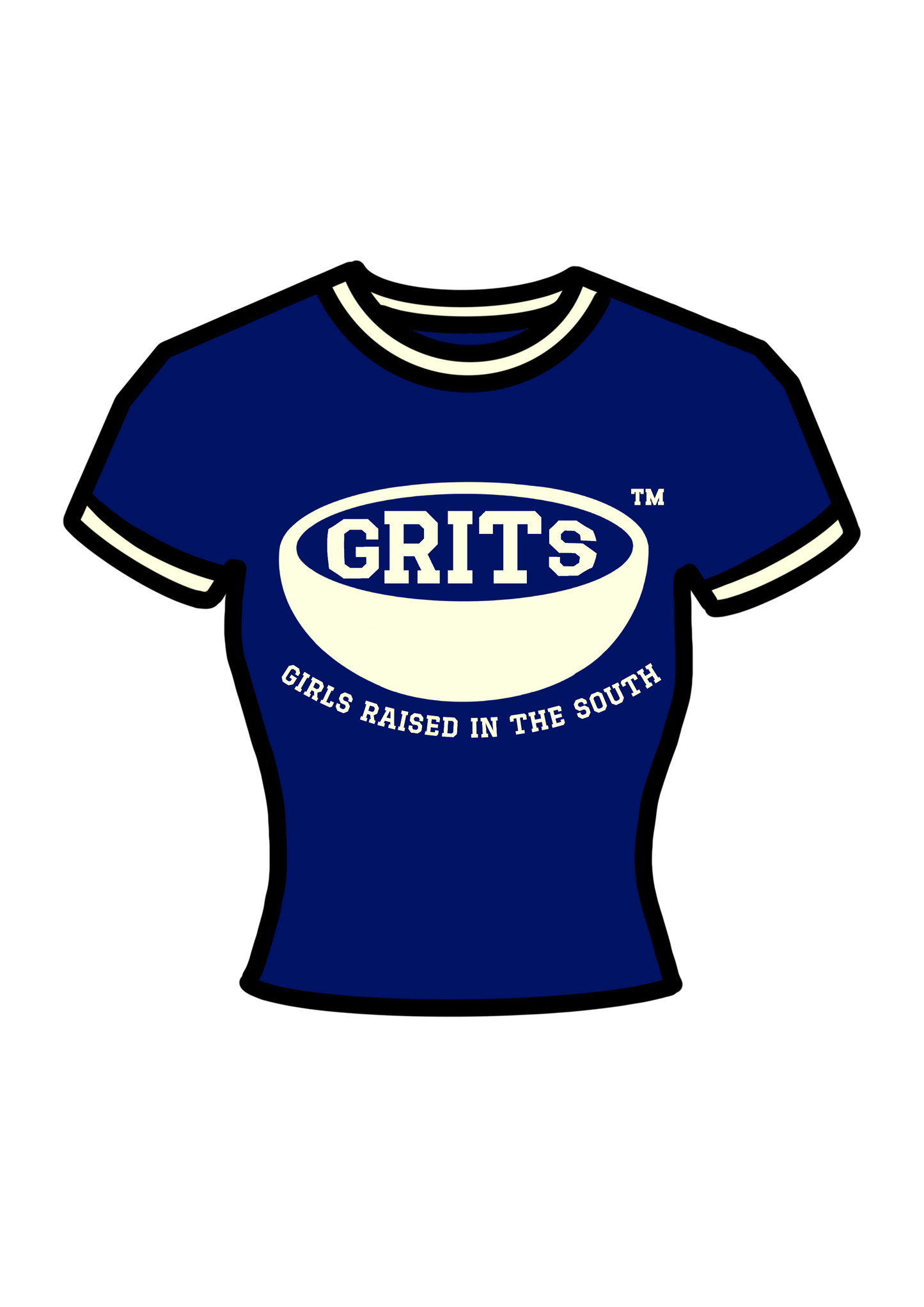 G.R.I.T.S. Baby Tee - (Naval)