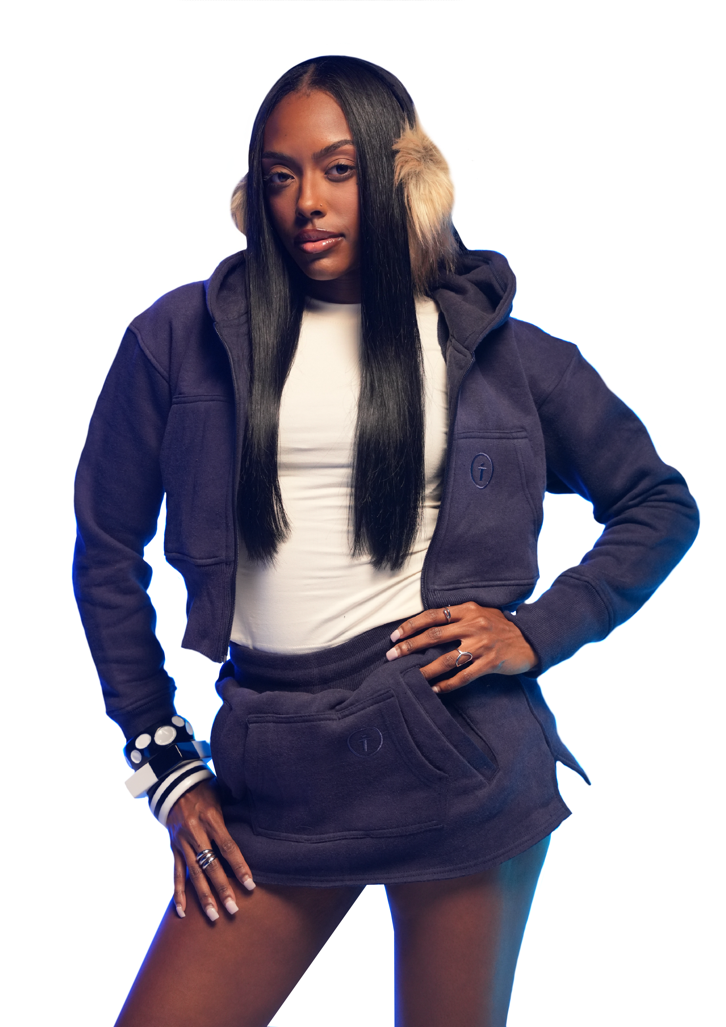 Zip Jacket - "Navy"