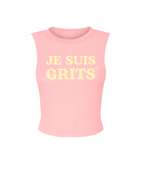 "Je Suis” (pink) - GRITS Tee