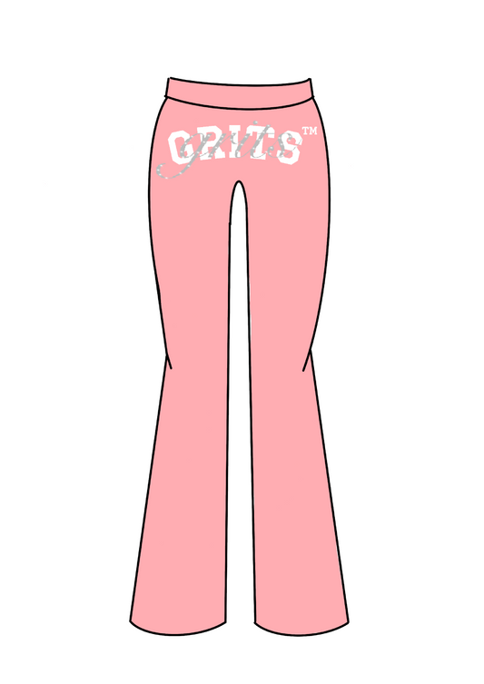Towel Terry Pants - "pale pink"