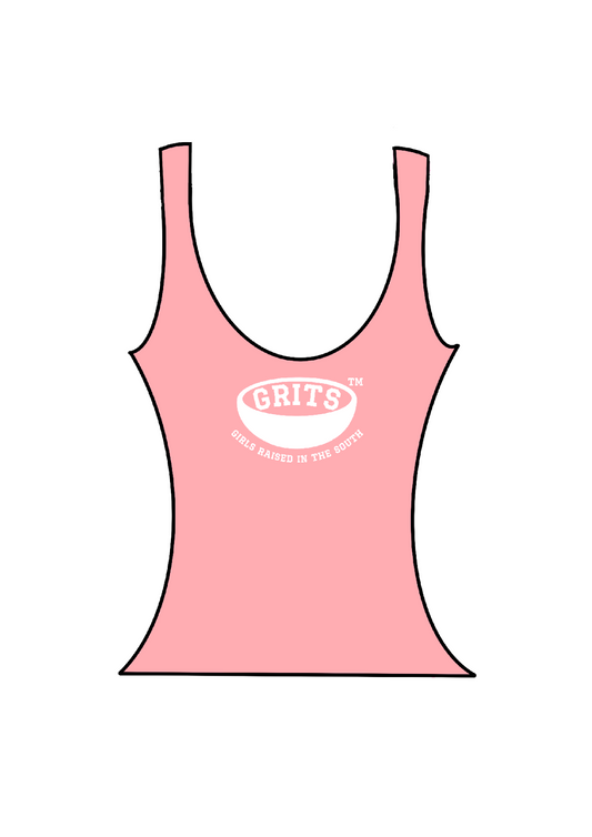 Cotton Rib Tank - "pale pink"