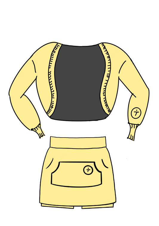 "butter" - SKort/Shrug set